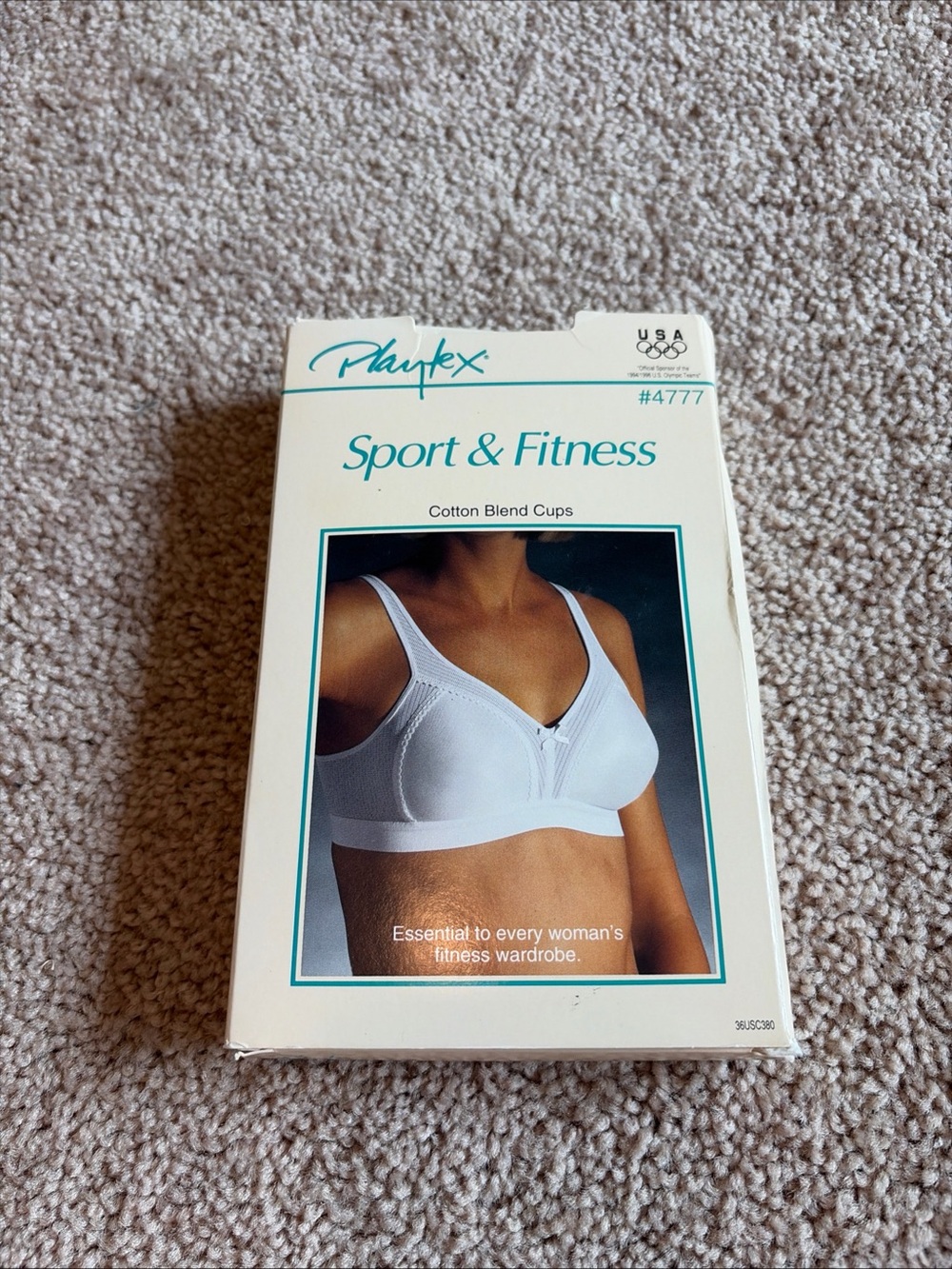 Vintage Playtex Sport & Fitness Comfort Bra A/B White New